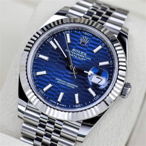 rolex datejust blue dial replica|rolex datejust blue motif.